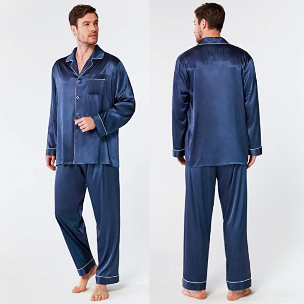Silk Satin Pyjamas For Men: image 5