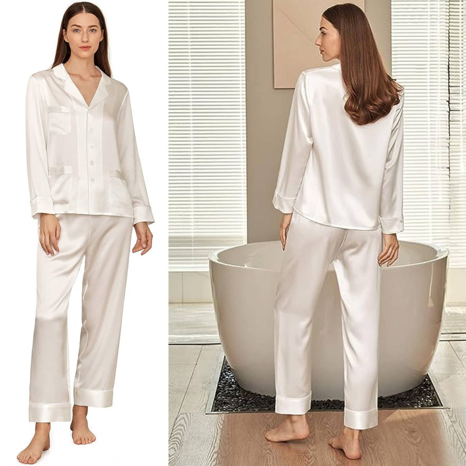 Mulberry Silk Long Pyjama Set: image 6