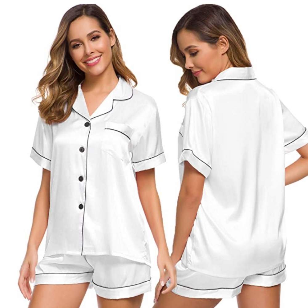 Womens Silk Satin Pyjamas: image 7